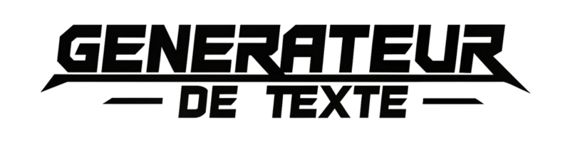 Logo générateur de texte